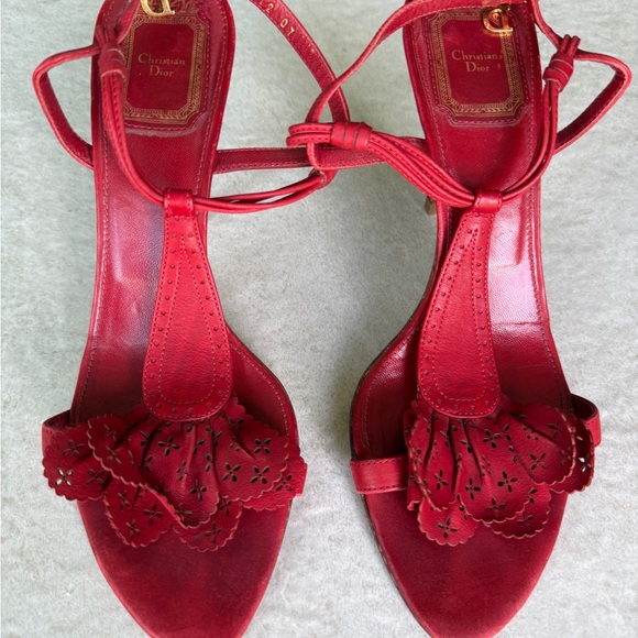 Dior Shoes - CD Galliano Era Cutwork Floral T-Strap Heels Rare Archival
❤️